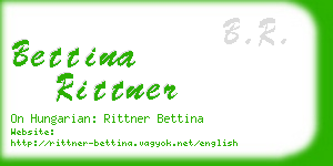 bettina rittner business card